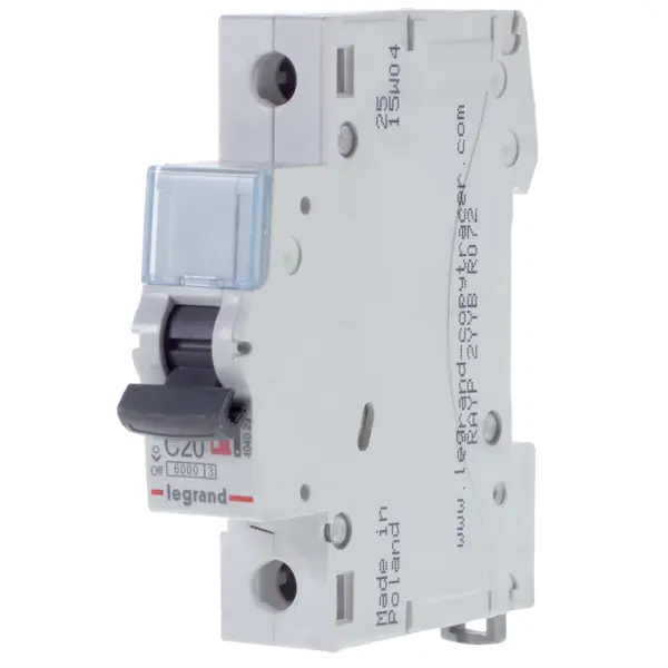 Автоматический выключатель Legrand TX3 1P C20 А 6 кА автоматический выключатель legrand tx3 1p c25 а 6 ка