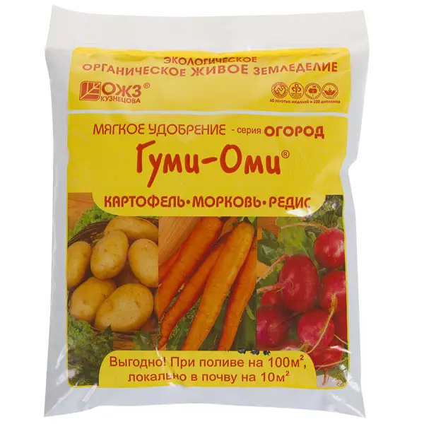 Удобрение Гуми-Оми для картофеля и моркови органоминеральное 0.7 кг удобрение florizel органическое минеральное для картофеля 0 1 кг