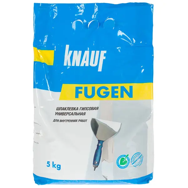Шпаклёвка гипсовая универсальная Knauf Фуген 5 кг штукатурка гипсовая knauf ротбанд 5 кг