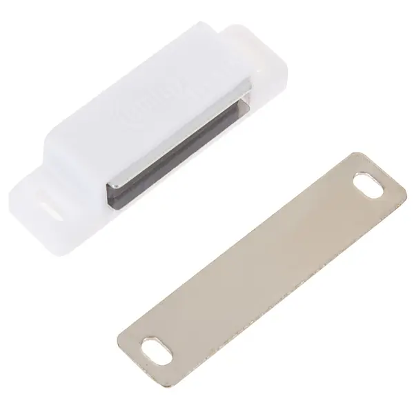 Защёлка магнитная Amig Модель 10 56х15x14 мм ПВХ цвет белый стилус для ipad gm108 hoco магнитная беспроводная зарядка белый