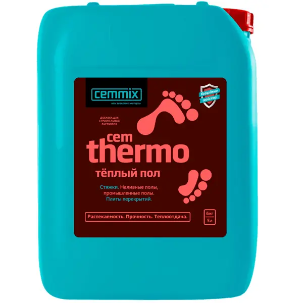 Добавка для тёплых полов Cemmix CemThermo пластификатор для бетона при устройстве теплых полов alfabet