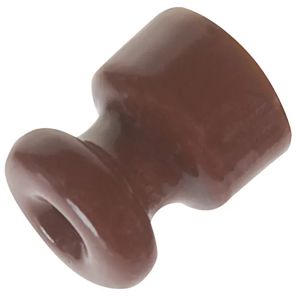 Изолятор для провода Electraline Bironi керамика цвет коричневый 10 шт. проходной керамический изолятор для провода tdm