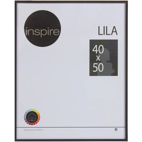 Рамка Inspire Lila 40х50 см цвет чёрный рамка milana 40x50 см дуб сонома