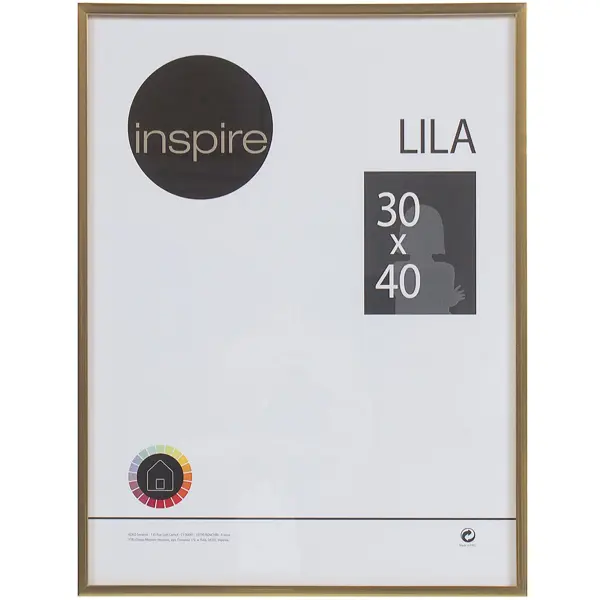 Рамка Inspire Lila 30х40 см цвет золото рамка inspire rose 30x40 см дерево светлый бук