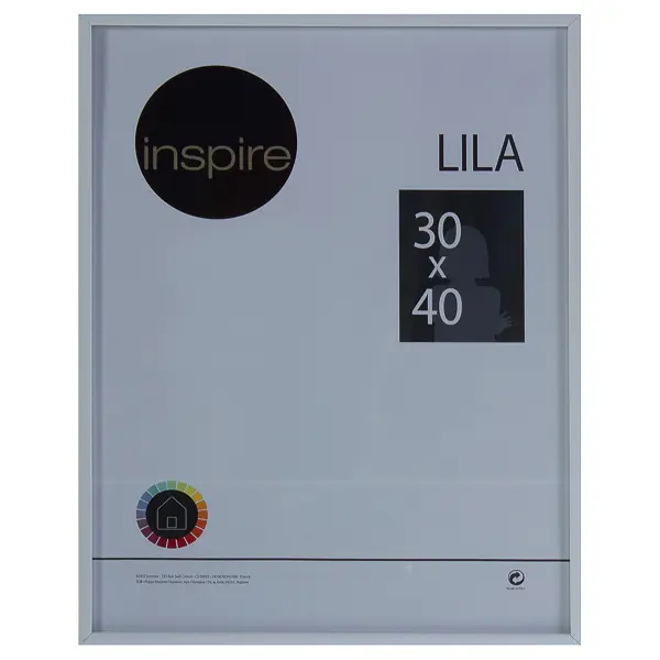 Рамка Inspire Lila 30х40 см цвет белый рамка inspire rose 30x40 см дерево светлый бук