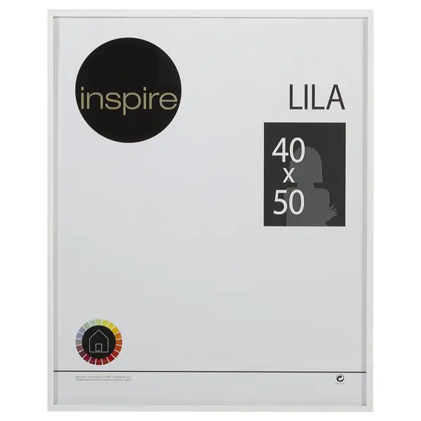 Рамка Inspire Lila 40х50 см цвет белый рамка inspire avila 40x50 см мдф белый