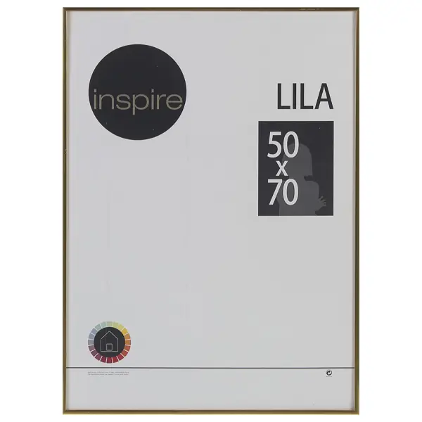 Рамка Inspire Lila 50х70 см цвет золото рамка inspire lila 10х15 см золото