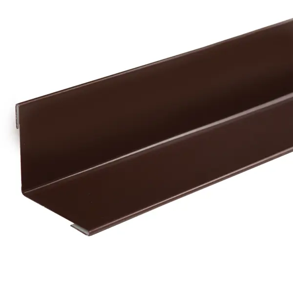 Угол внутренний металл Hauberk 1.25 м. коричневый планка для внутренних углов 50x50x2000 мм ral 8017 коричневый