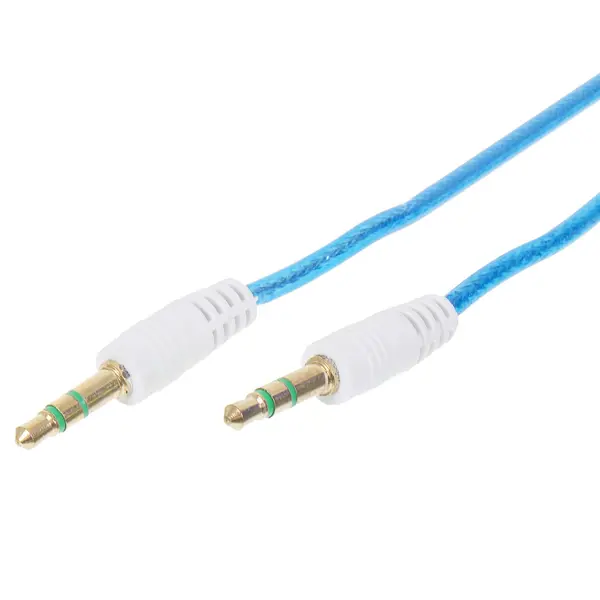 Кабель акустический AUX005 цвет синий аудио кабель aux 1 5 м акустический джек 3 5 мм синий