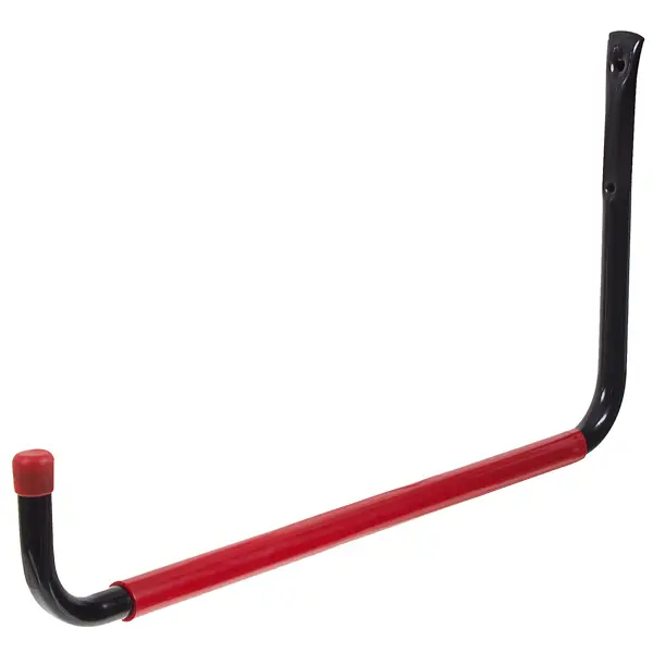 Крюк универсальный обрезиненный LG007G 45.4x23x1.9 см сталь цвет красный нагрузка до 20 кг оцинкованный обрезиненный крюк для велосипеда vormann