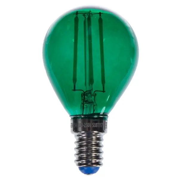 Лампа светодиодная Uniel Color шар E14 5 Вт свет зеленый led bs 200 3 20m 3 24v g type 3a 3 нити зеленый