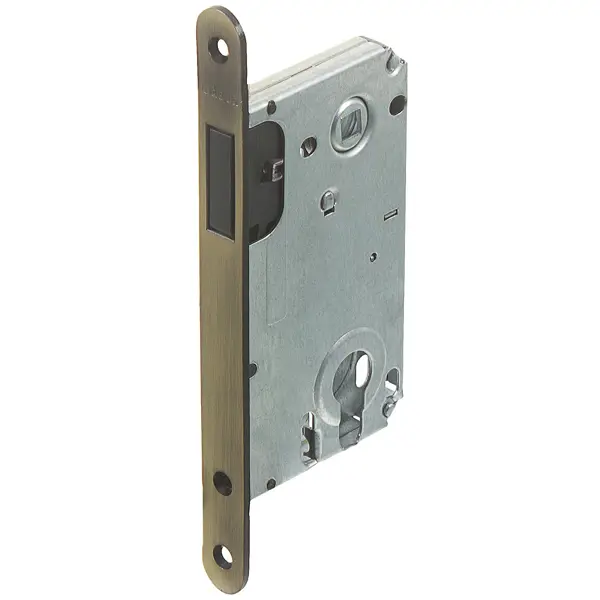 Защёлка под цилиндр магнитная EDS-50-85, с ключом, цвет бронза защелка магнитная для 2 х стеклянных дверей пластик цвет белый 2 шт