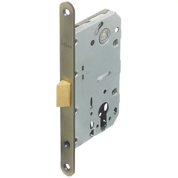 Защёлка под цилиндр EDS-50-85 KEY с ключом сталь/пластик цвет бронза цилиндр для замка с ключом 55x35 мм бронза
