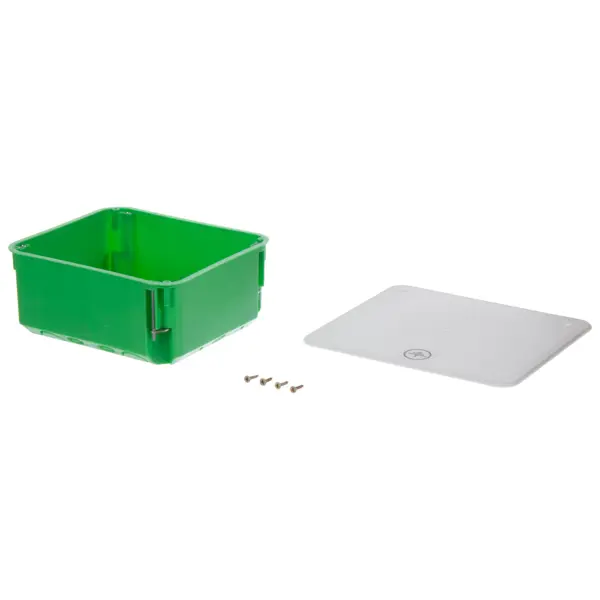 фото Распределительная коробка скрытая hegel 156х136х68 18 вводов ip20 цвет зеленый