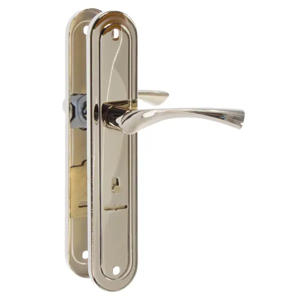 Ручки дверные на планке Apecs HP-85.0423-S-G, цвет матовое золото замок врезной магнитный apecs 5300 m g золото