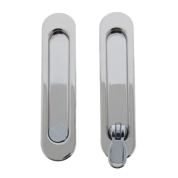 Ручка для раздвижных дверей с механизмом SH011-BK СP-8, цвет хром торцевой захват для раздвижных дверей renz