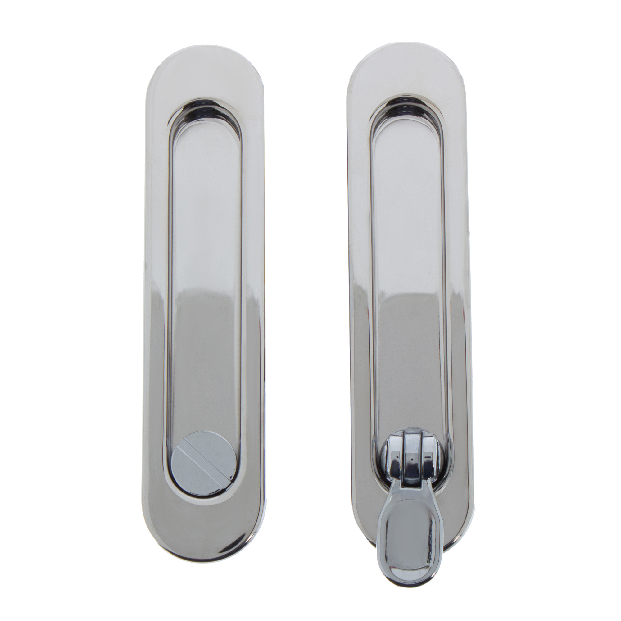 Ручка для раздвижных дверей с механизмом SH011-BK СP-8, цвет хром ️ .