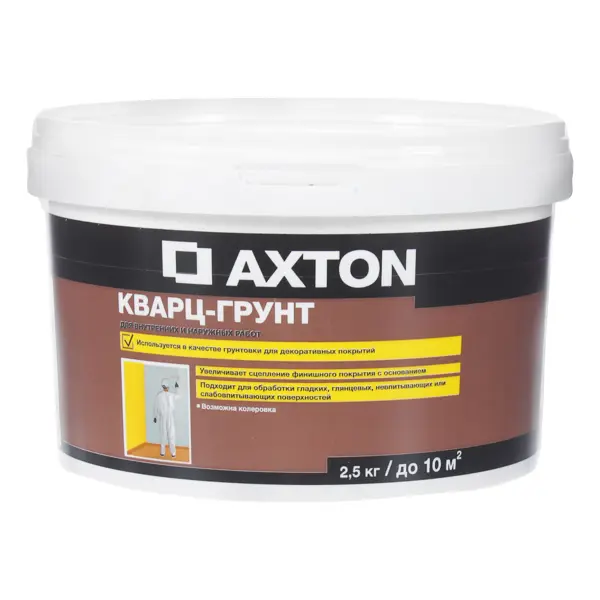 Кварц-грунт Axton 2.5 кг штукатурка гипсовая axton 2 5 кг