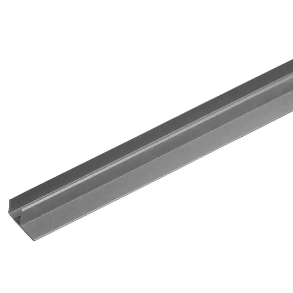 F-профиль для террасной доски ITP 3000x63.5x30 мм ДПК цвет серый заглушка для террасной доски t decks 150x20 мм дпк серый