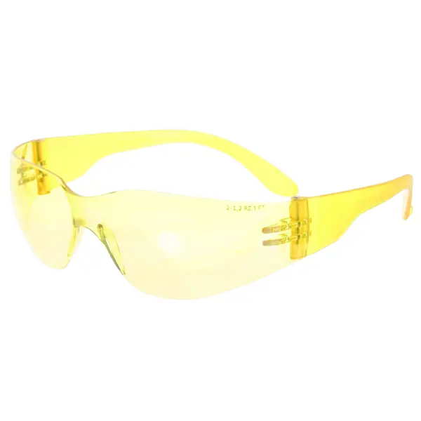 Очки защитные открытые Krafter 11545LM желтые очки защитные открытые dexter 13513lmd желтые с возможностью носки корригирующих очков