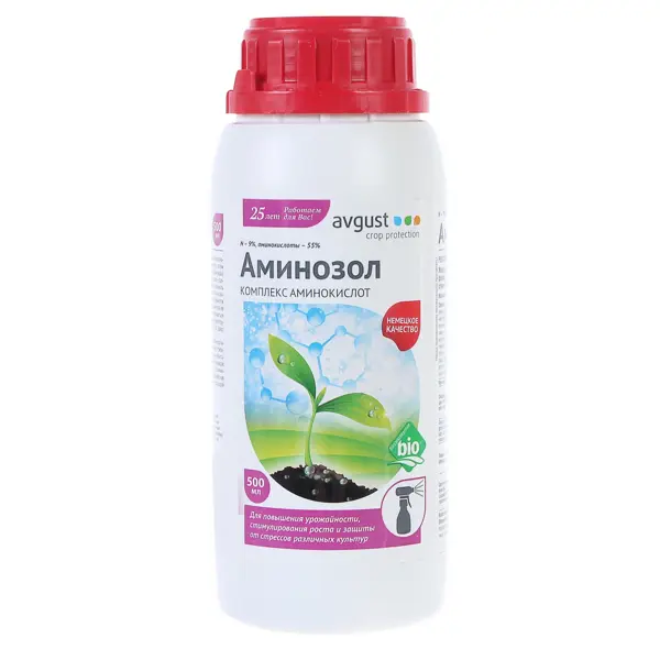 Регулятора роста Аминозол 500 мл комплекс аминокислот avgust аминозол 5 мл