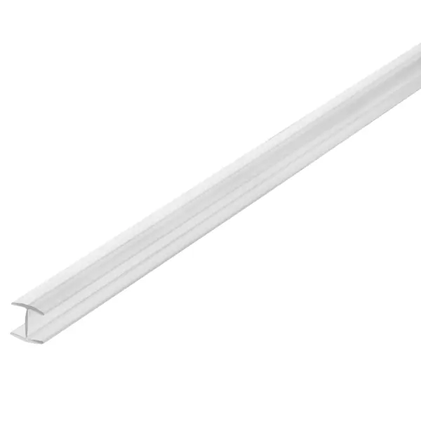 Профиль соединительный Н-образный для стеновой панели 60x0.6 см пластик цвет белый кронштейн г образный 430x200 мм белый 2 шт