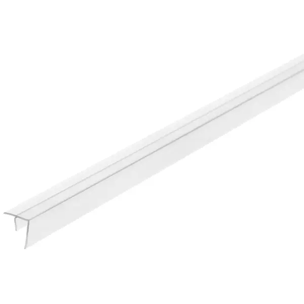 Профиль угловой F-образный для стеновой панели 60x0.6 см пластик цвет белый кронштейн г образный 430x200 мм белый 2 шт