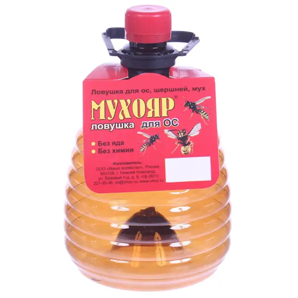 Ловушка для ос «Мухояр» мухояр ловушка для ос мух вставка в бутылку 1 шт