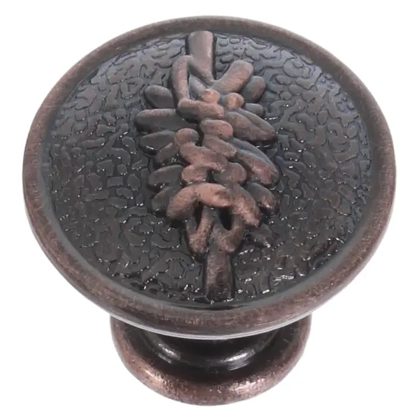 Ручка-кнопка RK-001, ЦАМ, диаметр 27 мм, цвет медь ручка кнопка jet 194 цам античное серебро