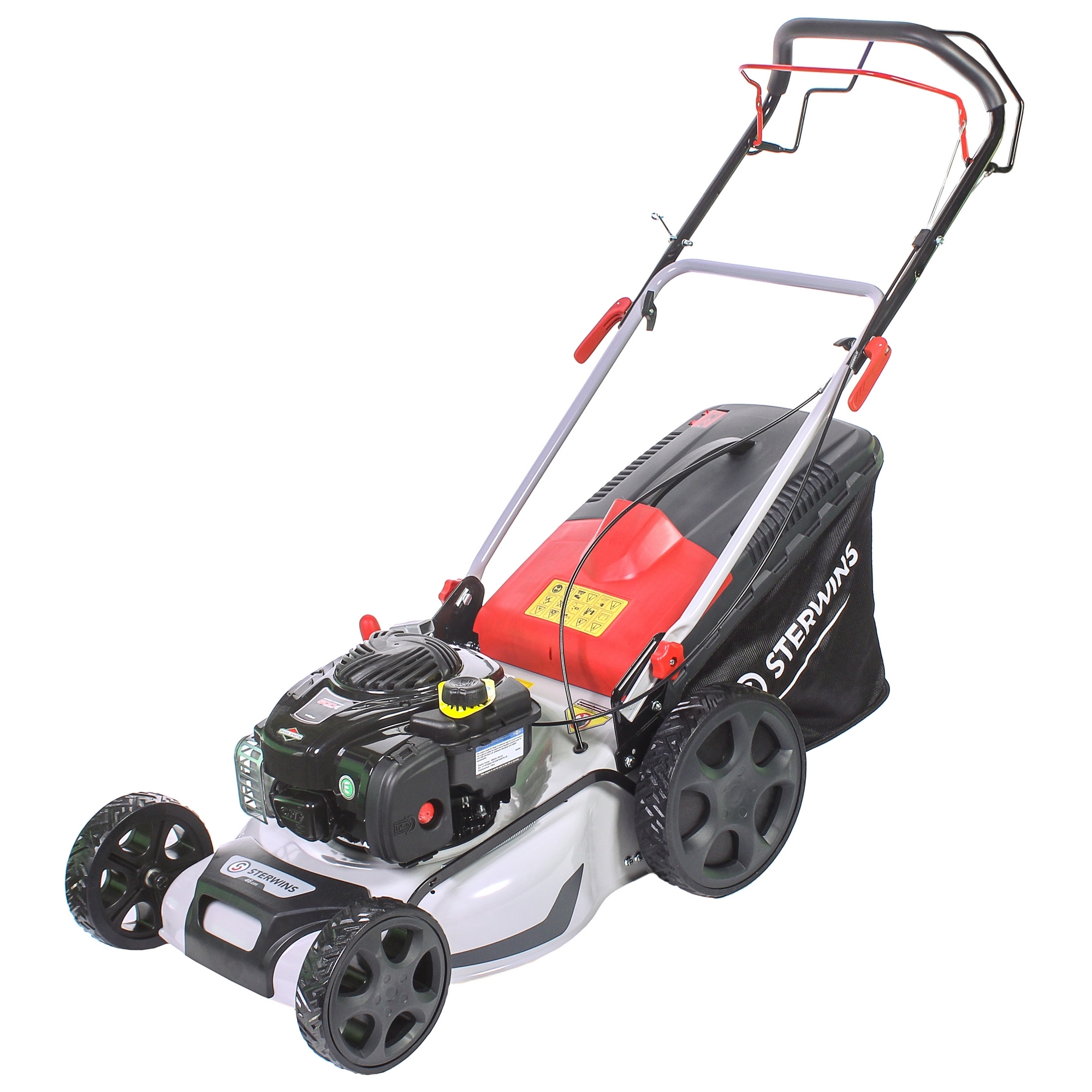 Газонокосилка бензиновая самоходная Sterwins BS500E Briggs&Stratton, 2.5  л/с, 46 см ✳️ купить по цене 3566 ₽/шт. в Москве с доставкой в  интернет-магазине Леруа Мерлен