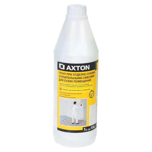 Грунтовка для сухих помещений Axton 1 л грунтовка концентрат axton для сухих и влажных помещений 1 л