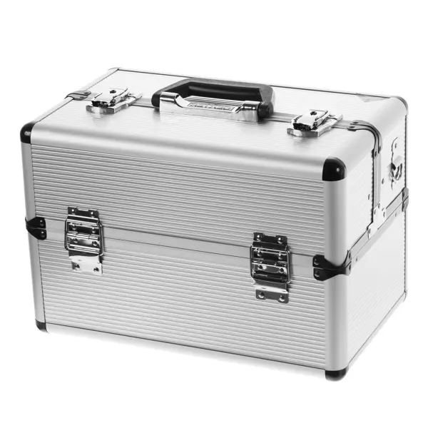 Ящик-органайзер Dexter LD-FS003 365x225x250 мм, алюминий/двп, цвет серебро ящик органайзер для инструмента со сменными вставками 37х28х6 см profbox с 46
