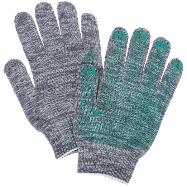 Перчатки хлопчатобумажные с ПВХ 6/XS 67859, 5 пар стандартные хлопчатобумажные перчатки фабрика перчаток