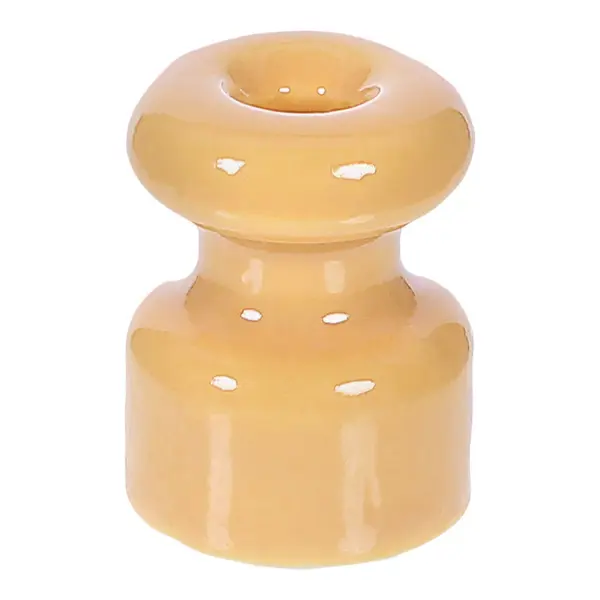 Изолятор для провода Electraline Bironi керамика цвет золотой 10 шт. пластиковый изолятор универсальный для наружного монтажа витого провода itok