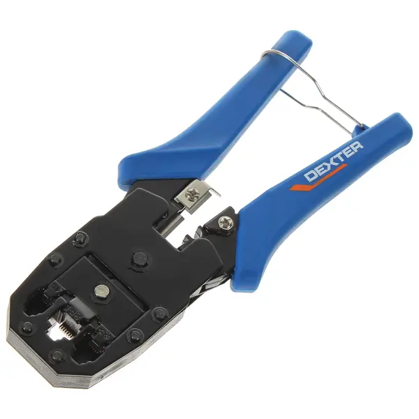 Кримпер Dexter для обжима витой пары 195 мм инструмент для зачистки и обрезки витой пары utp stp и телефонный кабель диаметром 3 2 9 мм cabeus