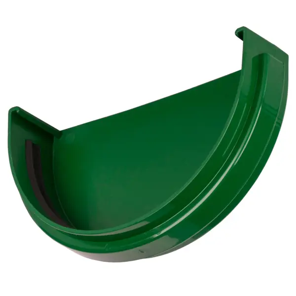 Заглушка Dacha 120 мм зелёный кронштейн для желоба dacha металлический зеленый