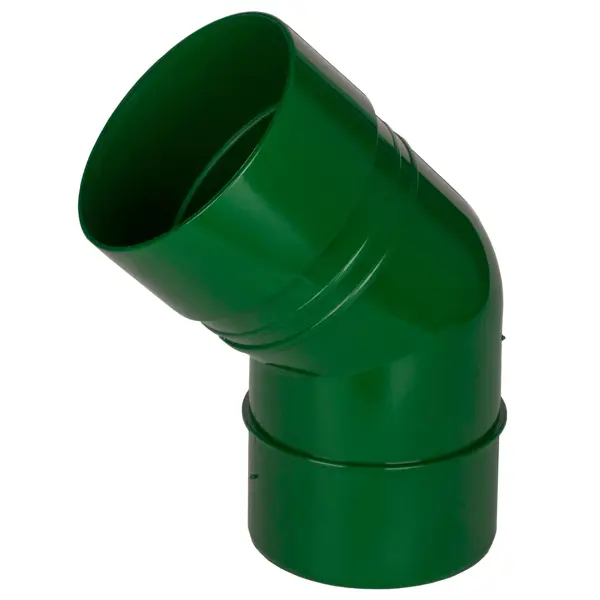 Колено Dacha 80 мм 45 градусов зелёный слив трубы dacha 80 мм зелёный
