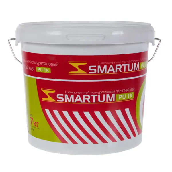 Клей для паркета Smartum однокомпонентный 7 кг гибридный клей для многослойного паркета bostik