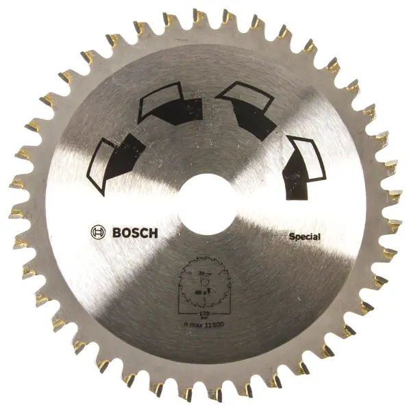 Диск пильный по дереву 130x20/16 мм Bosch Special 2609256884, 40 Т