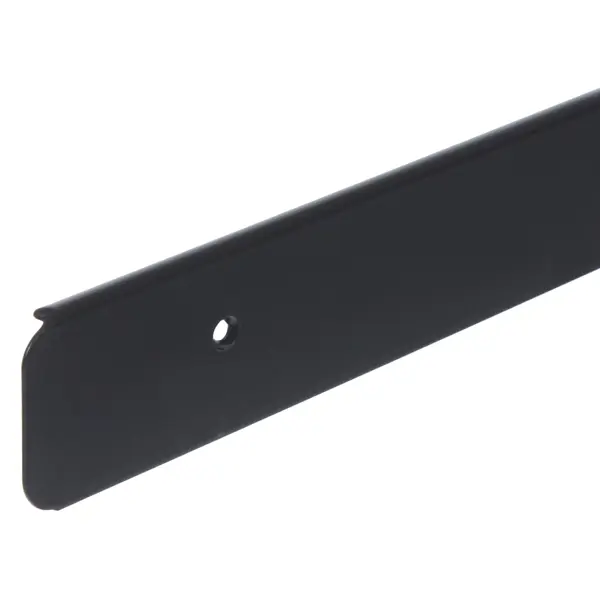 фото Планка для столешницы торцевая 38 мм 62.5 см металл цвет чёрный матовый без бренда
