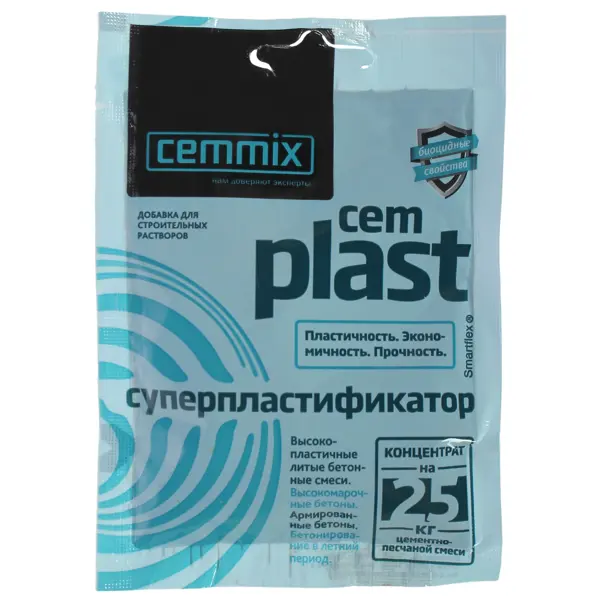 Суперпластификатор CemPlast, концентрат, саше добавка для фундамента cemmix cembase 1 л