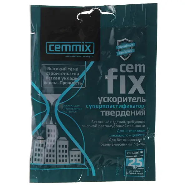 Ускоритель твердения Cemmix CemFix концентрат саше 50 мл ускоритель созревания компоста компостин 0 5 л