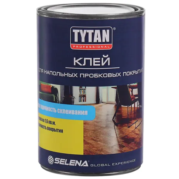 Клей контактный для напольных пробковых покрытий Tytan 1 л средство для мытья напольных покрытий 1000 мл