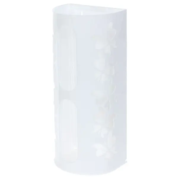 Корзина для пакетов Berossi Fly 37.4x13.2x17.1 см пластик цвет белый держатель контейнер корзина для пакетов мешков бахил laima