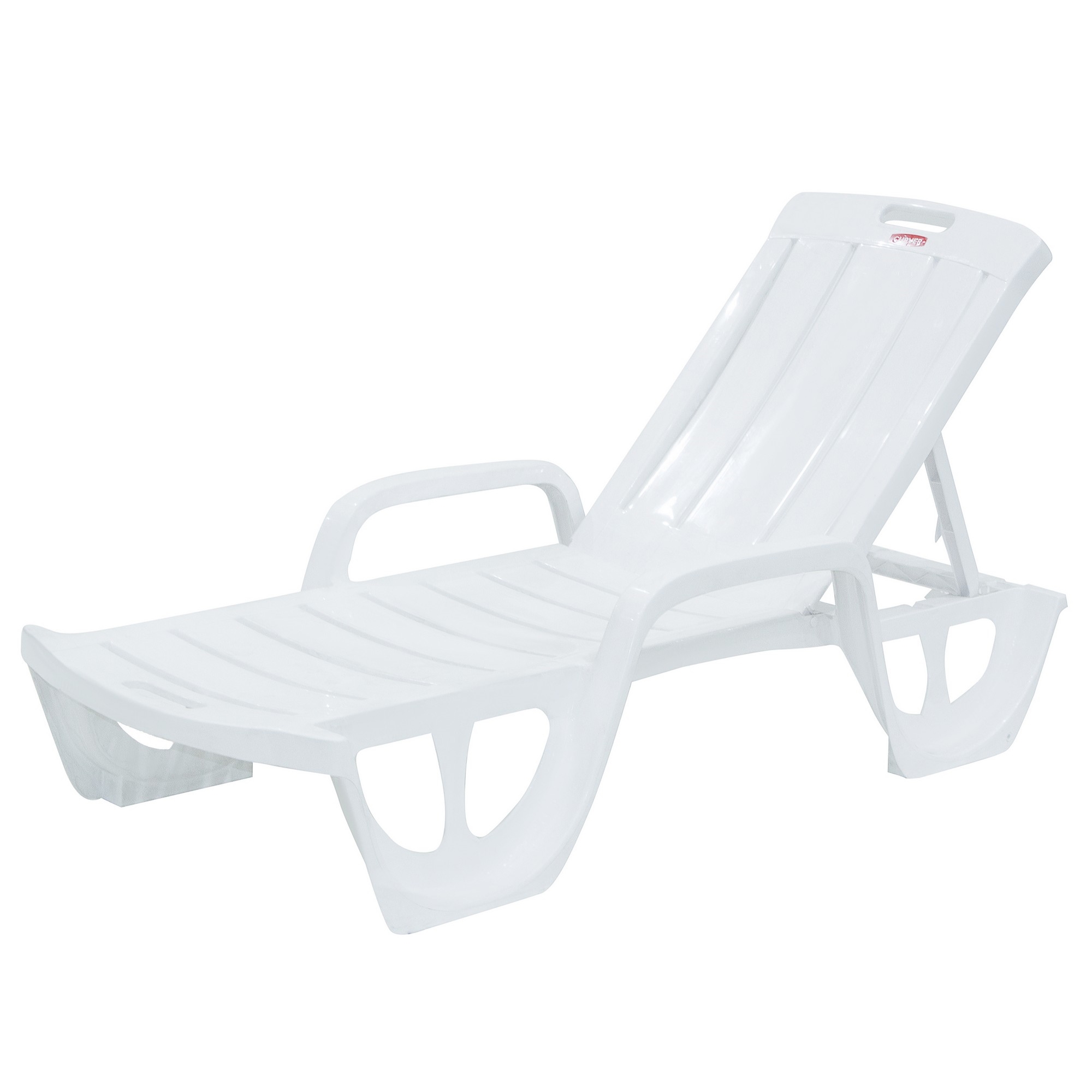 Шезлонг-лежак белый пляжный «Флорида» ️  по цене 3085 ₽/шт. в .