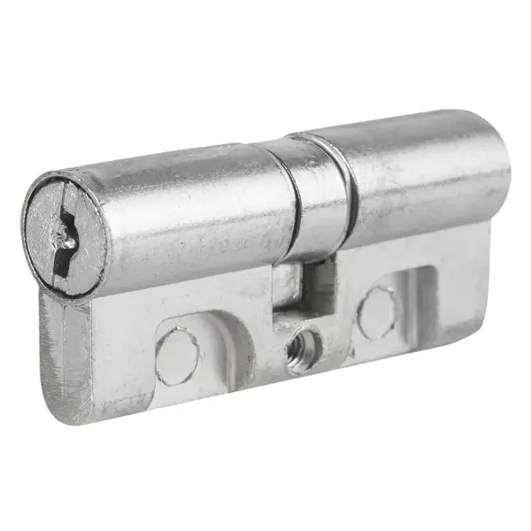 Цилиндр ключ/ключ 35х35 хром, МЦ1-6 цилиндр abus d12 nis 35х35 мм ключ ключ никель
