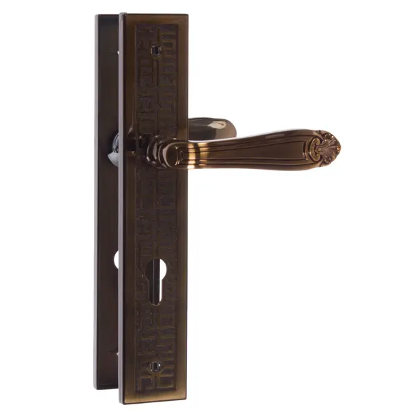 Ручки дверные на планке Apecs HP-85.1618-ANB, цвет античное серебро