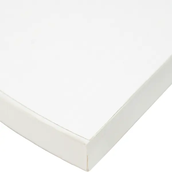 фото Полка мебельная закруглённая секторальная 25x25x1.6 см лдсп цвет белый премиум без бренда