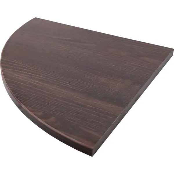 Полка мебельная угловая 35x35x1.6 см ЛДСП цвет дуб термо тёмный деревянная полка для стеллажей тдв