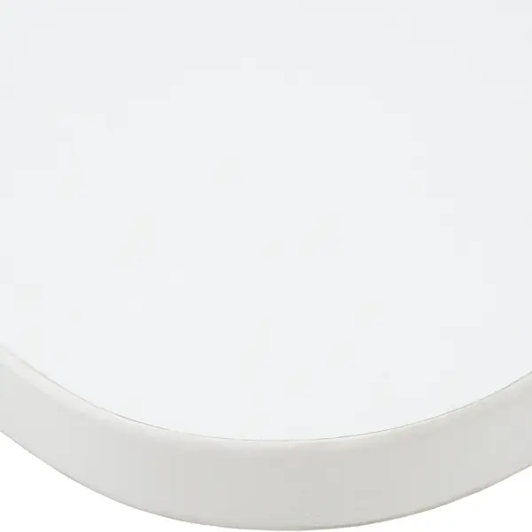 фото Полка мебельная закруглённая угловая 60x25x1.6 см лдсп цвет белый премиум без бренда